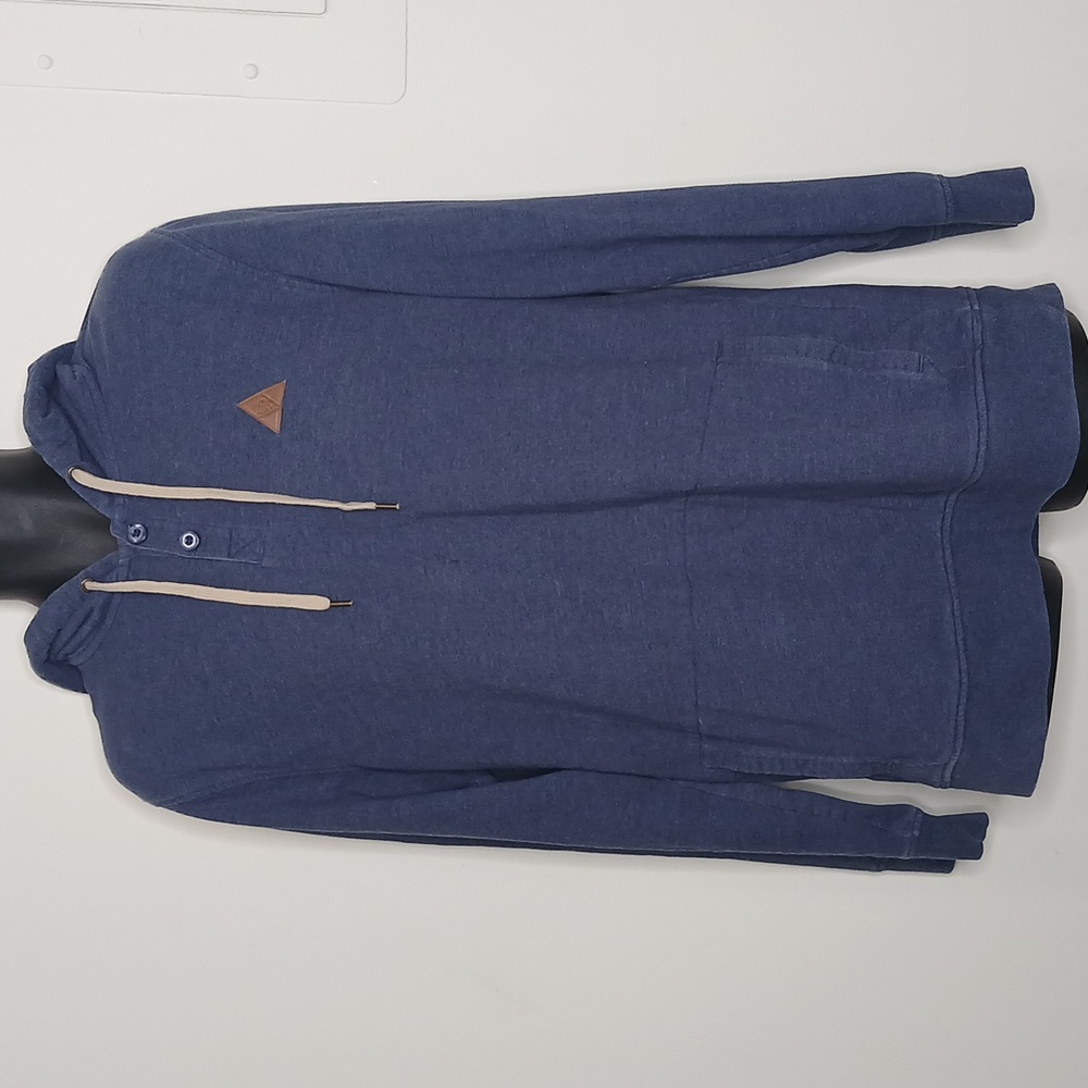 Darvus blue hooded sweat shirt size large